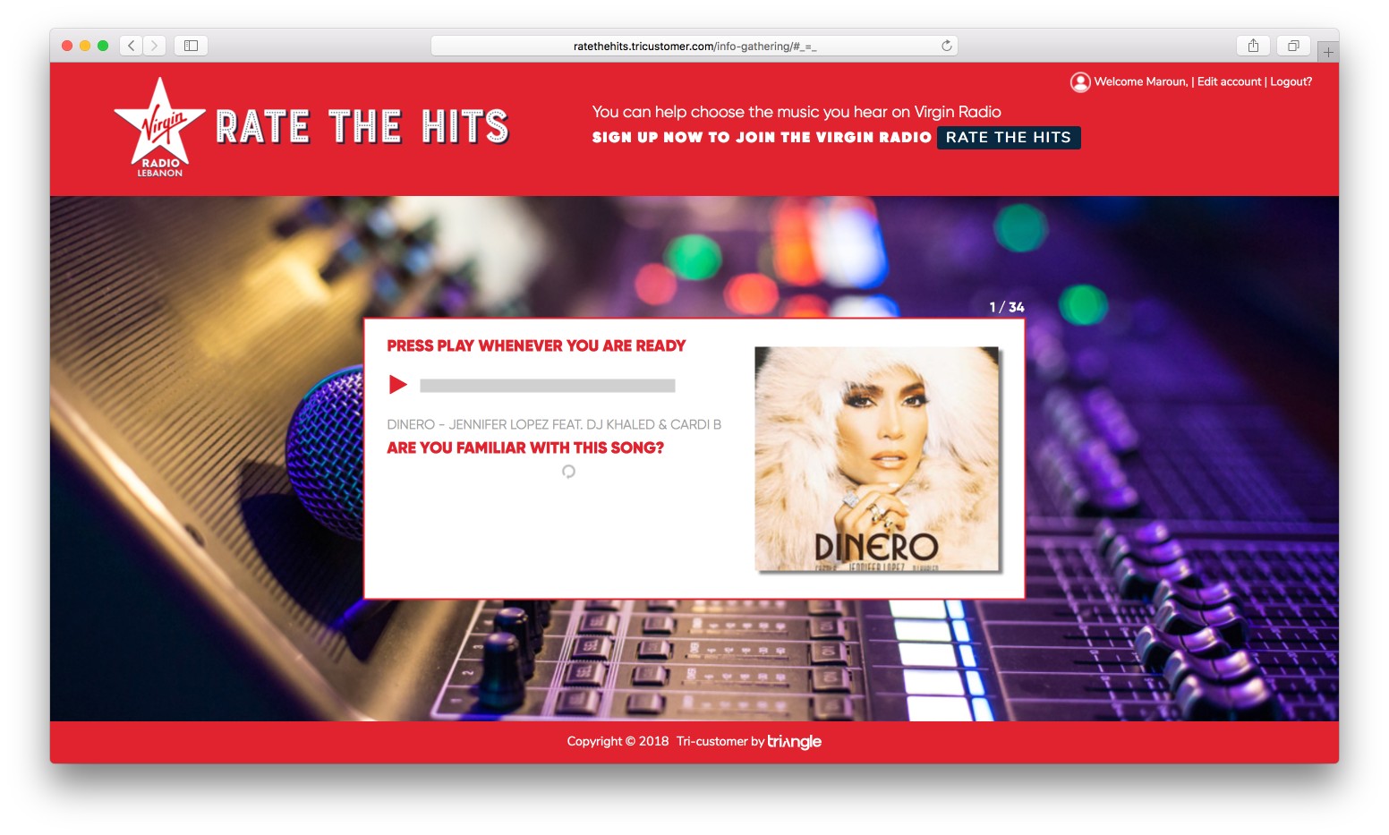 Rate the hits - Virgin Radio Lebanon